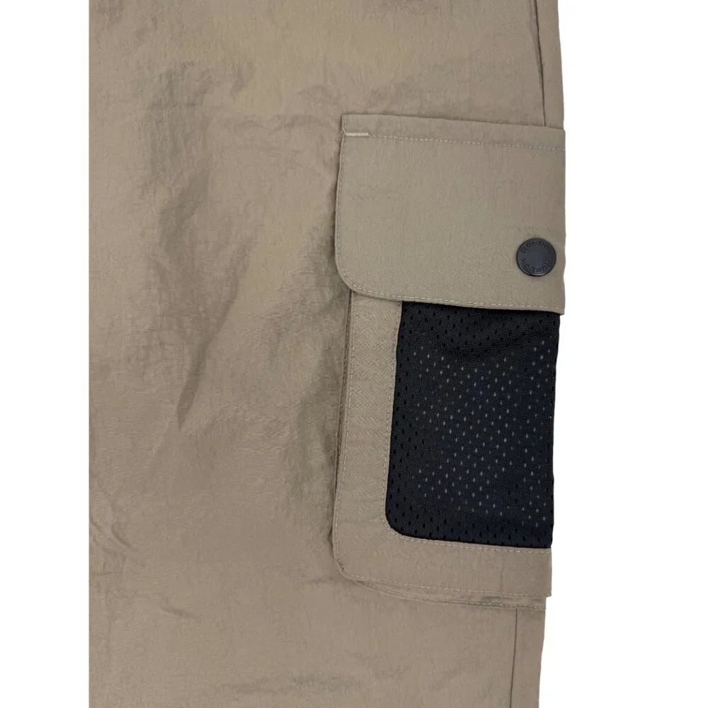 NWT Reebok Trek Grey Athleisure Training Pants Joggers w/Side Pocket & Logo S - Picture 6 of 16